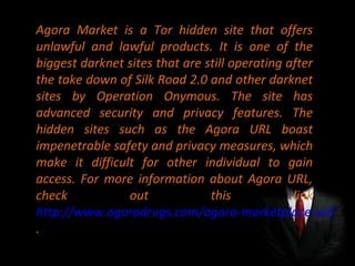darknet market features