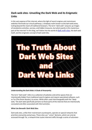 sites on dark web