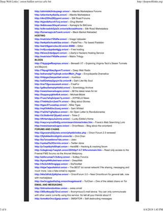 hidden wiki tor onion urls directories